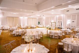 Silverado Ballroom set in rounds for wedding reception