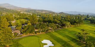 The Golf Course at Silverado Resort in Napa Valley from a Bird's Eye View