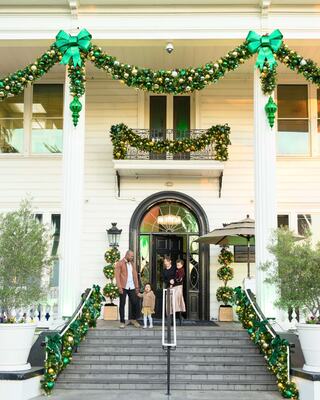 silverado resort mansion decorated in festive decor