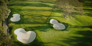 Aerial View of the Golf Course at Silverado Resort in Napa Valley