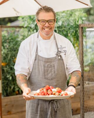 kings table in the Chef's Garden