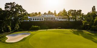 Silverado Resort Hole 18 looking towards the Mansion Terrace
