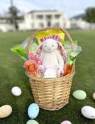 Kid's Easter Basket on the Silverado resort lawn