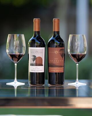 Bottles of Sojourn Cellars wine