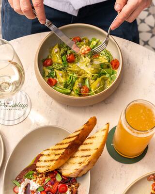 Matchplay Kitchen + Bar Spring Pea Agnolotti
