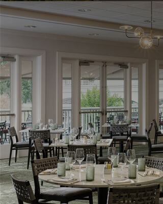 Modern Indoor Dining Room at a Napa Resort Grill Restaurant