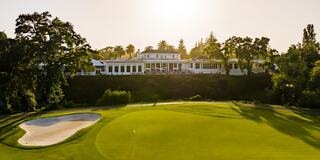 Golf Course and Historic Mansion at Silverado Resort in Napa